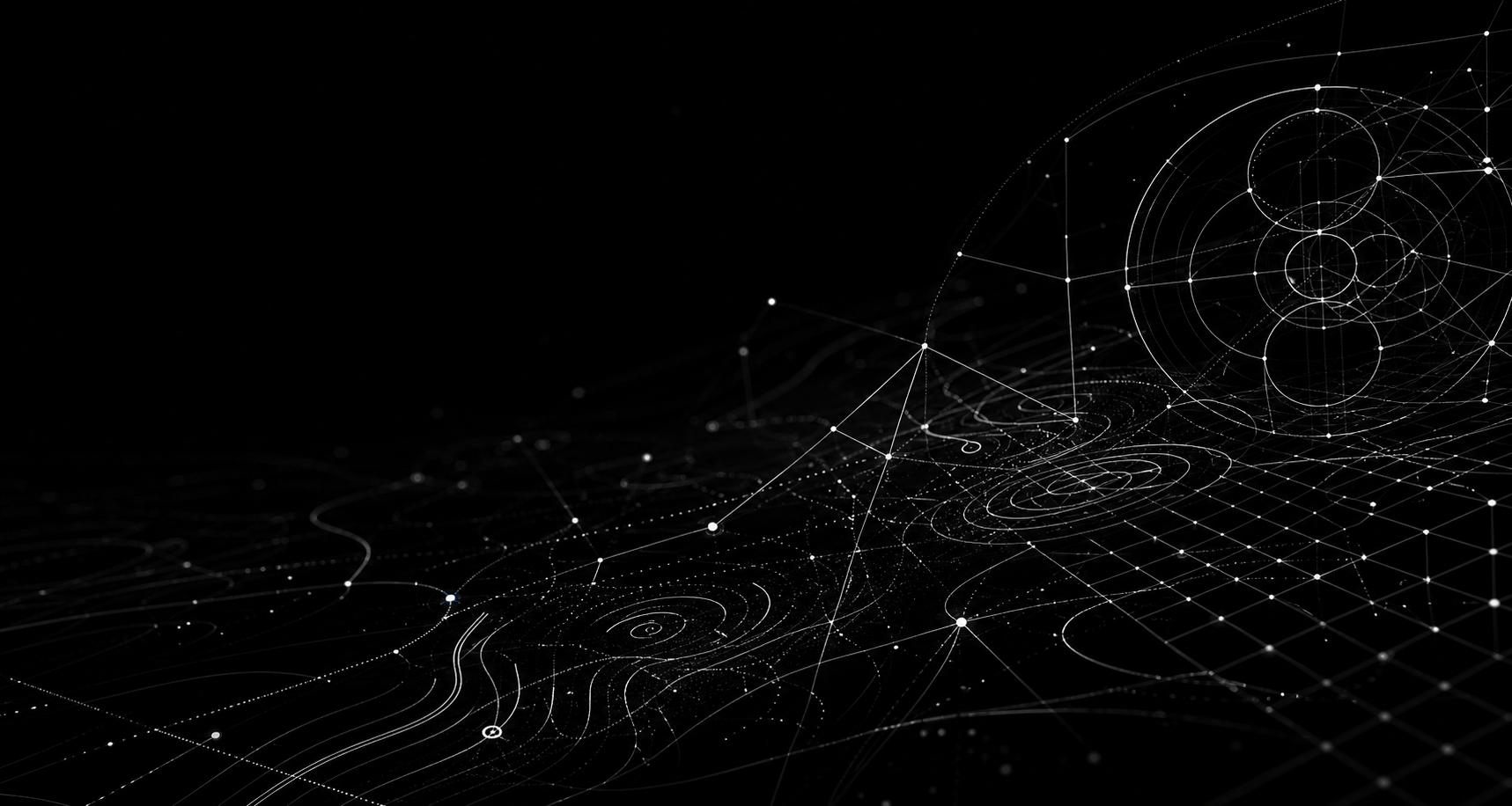 Abstract black and white research system visual